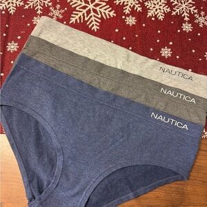 Nautica Intimates Blue and Gray Briefs